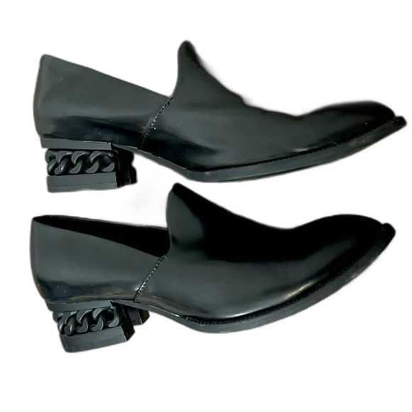 Jeffrey Campbell Leather Black Boots Size 9